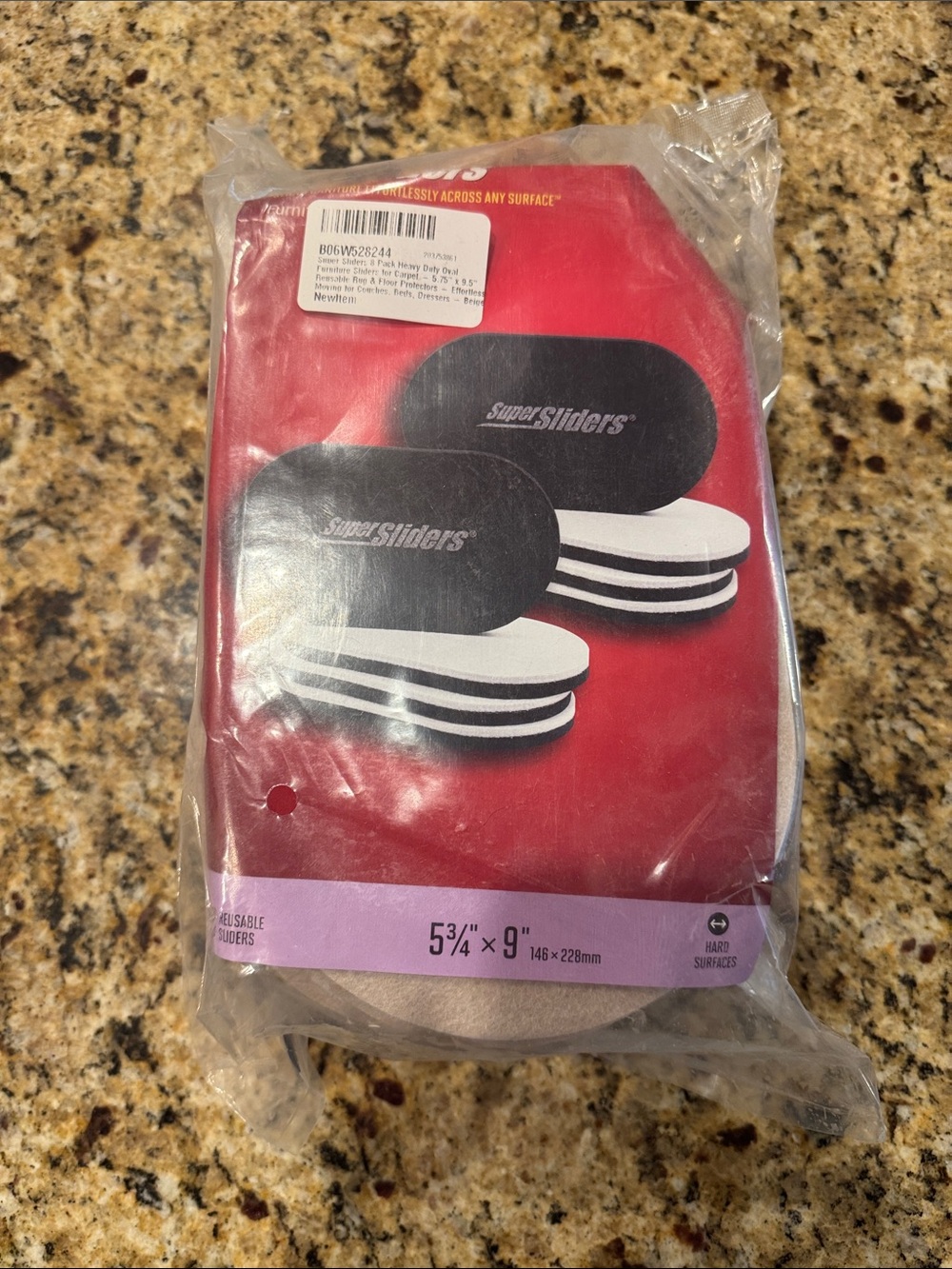 SuperSliders Furniture Floor Pads - Black and White